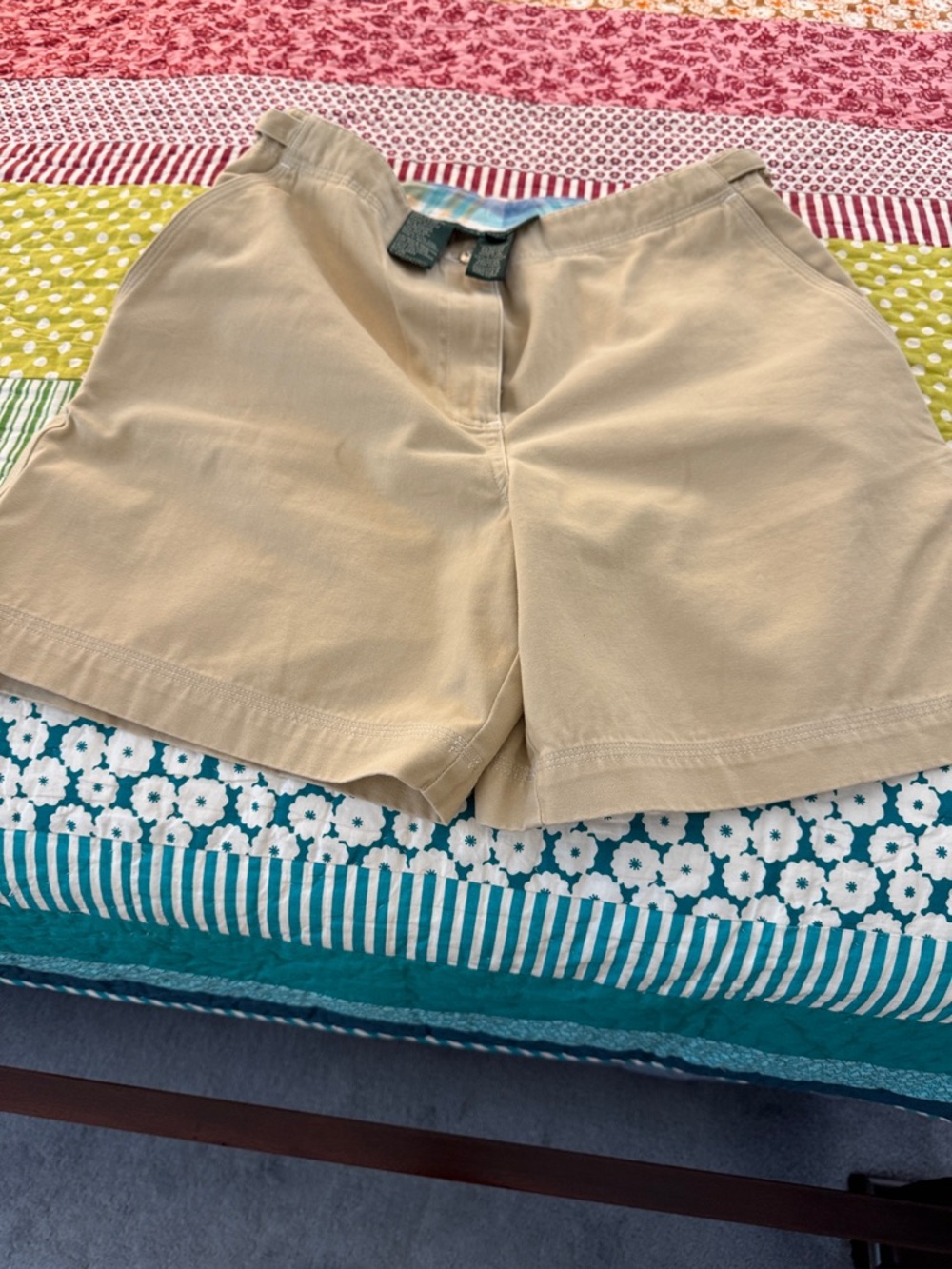 Khaki Casual Women's Shorts - Beige